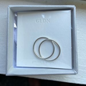 GLDN Silver Duet Ring Size 5
